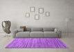 Machine Washable Abstract Purple Contemporary Area Rugs in a Living Room, wshcon1728pur