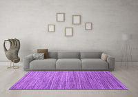 Machine Washable Abstract Purple Contemporary Rug, wshcon1728pur