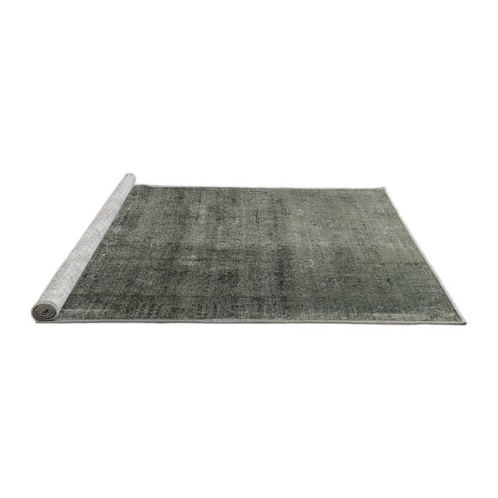 Serging Thickness of Machine Washable Contemporary Gray Rug, wshcon1729