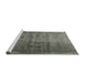 Serging Thickness of Machine Washable Contemporary Gray Rug, wshcon1729