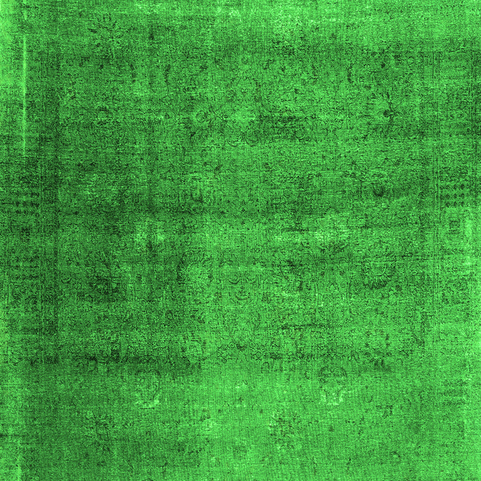 Serging Thickness of Machine Washable Abstract Green Contemporary Area Rugs, wshcon1729grn