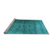 Sideview of Machine Washable Abstract Light Blue Contemporary Rug, wshcon1729lblu