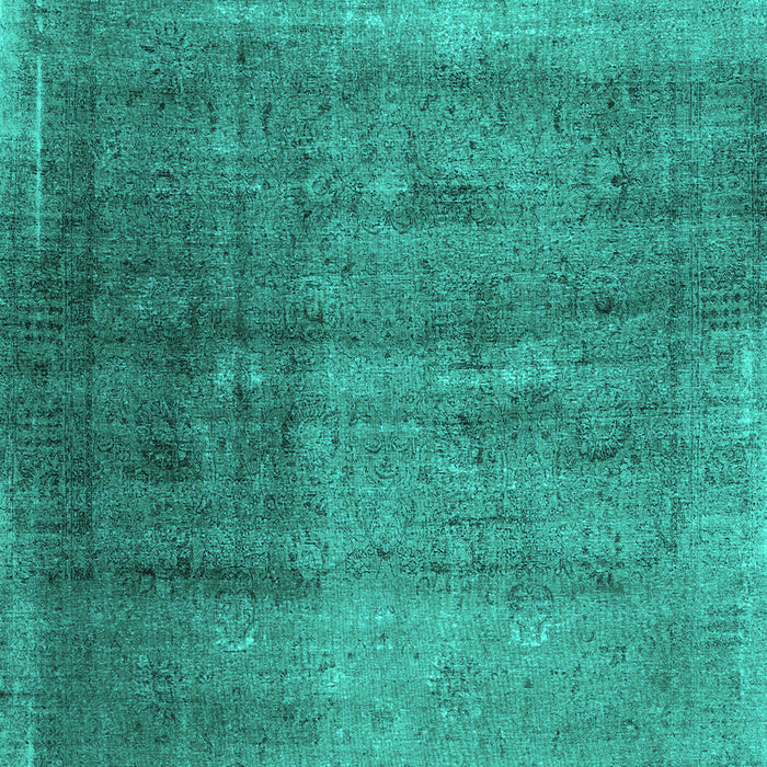 Abstract Turquoise Contemporary Rug, con1729turq