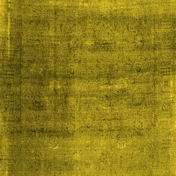 Abstract Yellow Contemporary Rug, con1729yw