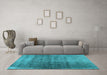 Machine Washable Abstract Light Blue Contemporary Rug in a Living Room, wshcon1729lblu