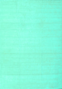 Solid Turquoise Modern Rug, con172turq