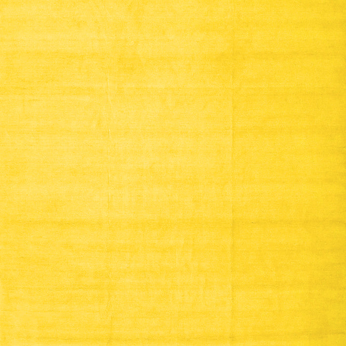 Machine Washable Solid Yellow Modern Rug, wshcon172yw