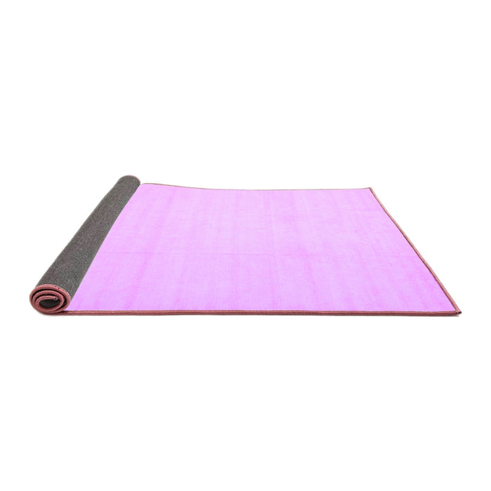 Sideview of Solid Purple Modern Rug, con172pur