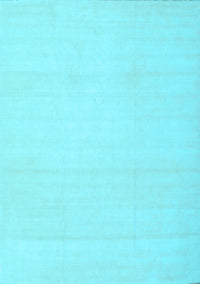 Solid Light Blue Modern Rug, con172lblu