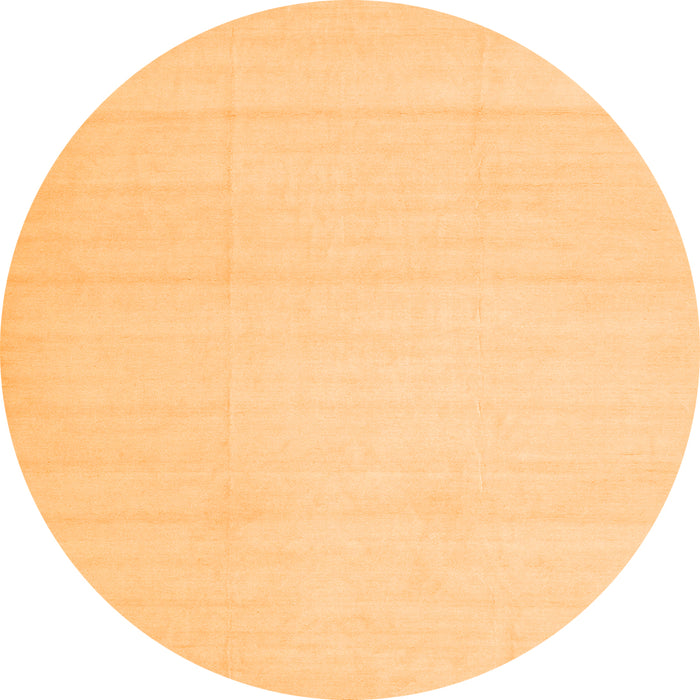 Square Solid Orange Modern Rug, con172org