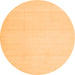 Square Solid Orange Modern Rug, con172org