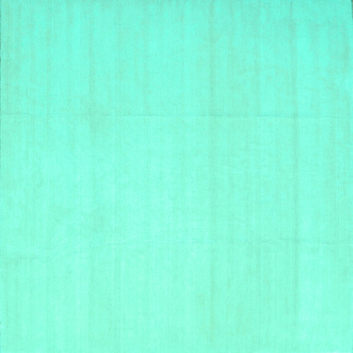 Square Solid Turquoise Modern Rug, con172turq