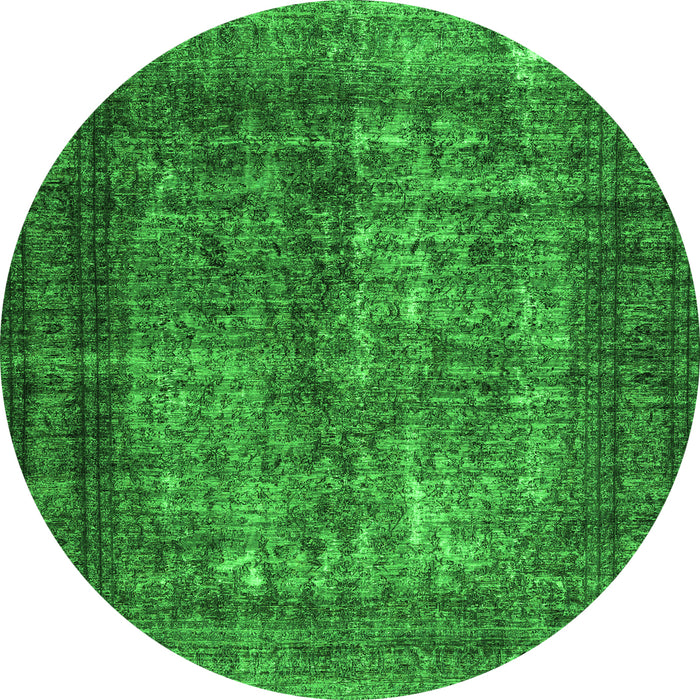 Machine Washable Abstract Green Contemporary Area Rugs, wshcon1730grn