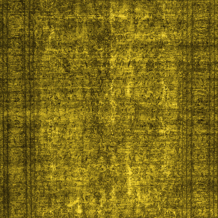 Abstract Yellow Contemporary Rug, con1730yw