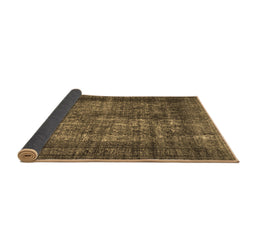Sideview of Abstract Brown Contemporary Rug, con1730brn