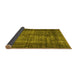 Sideview of Abstract Yellow Contemporary Rug, con1730yw