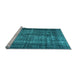 Sideview of Machine Washable Abstract Light Blue Contemporary Rug, wshcon1730lblu