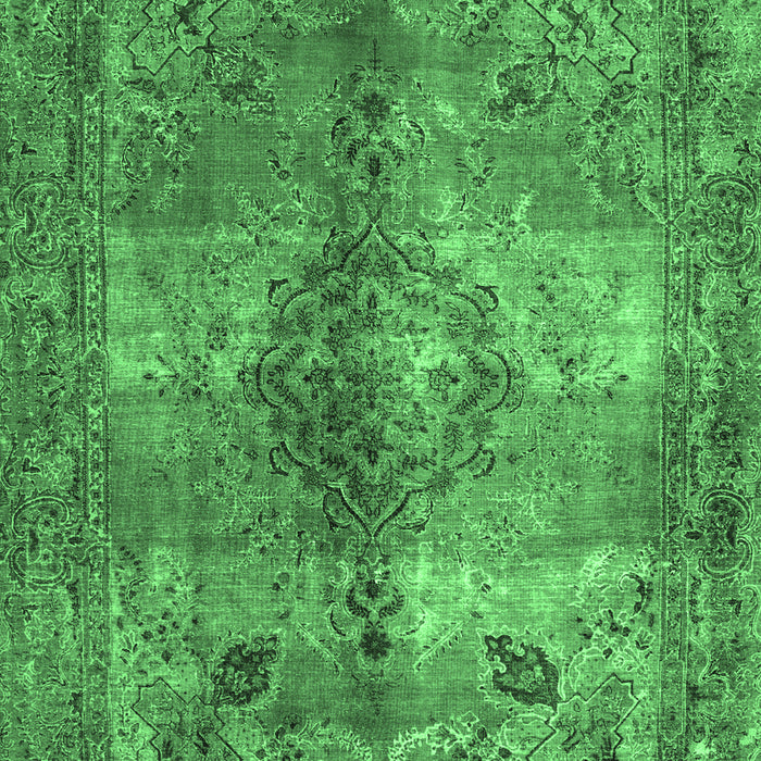 Abstract Emerald Green Contemporary Rug, con1731emgrn