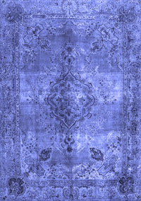 Abstract Blue Contemporary Rug, con1731blu