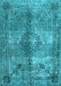 Abstract Light Blue Contemporary Rug, con1731lblu