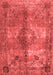 Abstract Red Contemporary Area Rugs