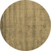 Round Machine Washable Abstract Brown Contemporary Rug, wshcon1732brn