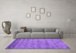 Machine Washable Abstract Purple Contemporary Area Rugs in a Living Room, wshcon1732pur