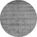 Square Abstract Gray Contemporary Rug, con1732gry