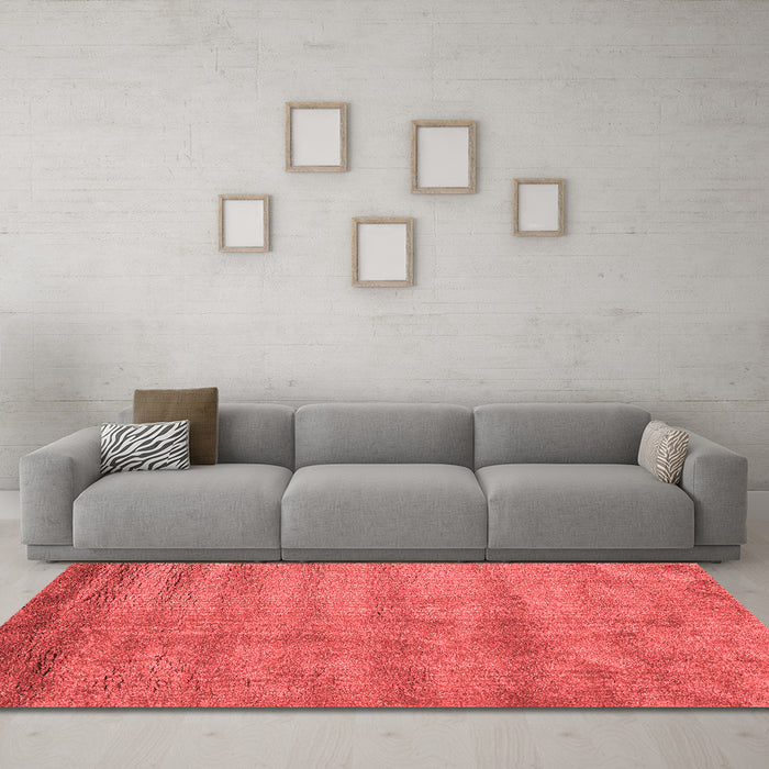 Contemporary Red Washable Rugs