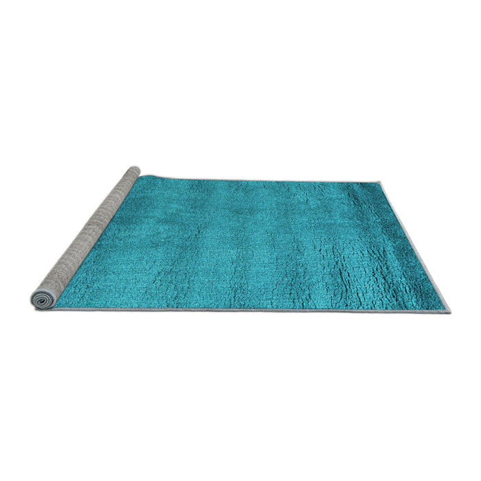 Sideview of Machine Washable Abstract Light Blue Contemporary Rug, wshcon1732lblu