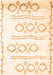 Solid Orange Modern Rug, con1733org