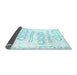 Sideview of Solid Light Blue Modern Rug, con1733lblu