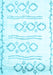 Solid Light Blue Modern Rug, con1733lblu