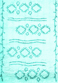 Solid Turquoise Modern Rug, con1733turq