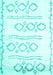 Solid Turquoise Modern Rug, con1733turq