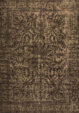 Abstract Brown Contemporary Rug, con1734brn