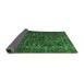 Sideview of Abstract Emerald Green Contemporary Rug, con1734emgrn