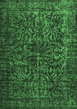 Abstract Emerald Green Contemporary Rug, con1734emgrn