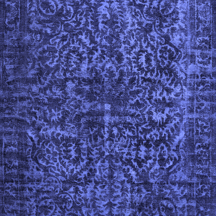 Abstract Blue Contemporary Rug, con1734blu