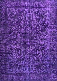 Abstract Purple Contemporary Rug, con1734pur