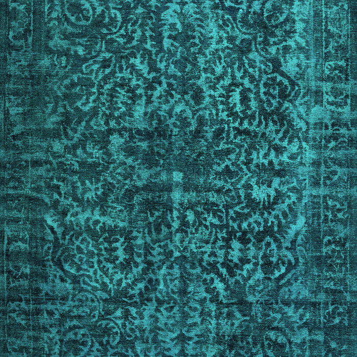 Abstract Turquoise Contemporary Rug, con1734turq