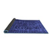 Sideview of Abstract Blue Contemporary Rug, con1734blu