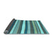 Sideview of Abstract Light Blue Contemporary Rug, con1735lblu