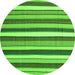 Square Abstract Green Contemporary Rug, con1735grn