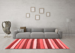 Contemporary Red Washable Rugs