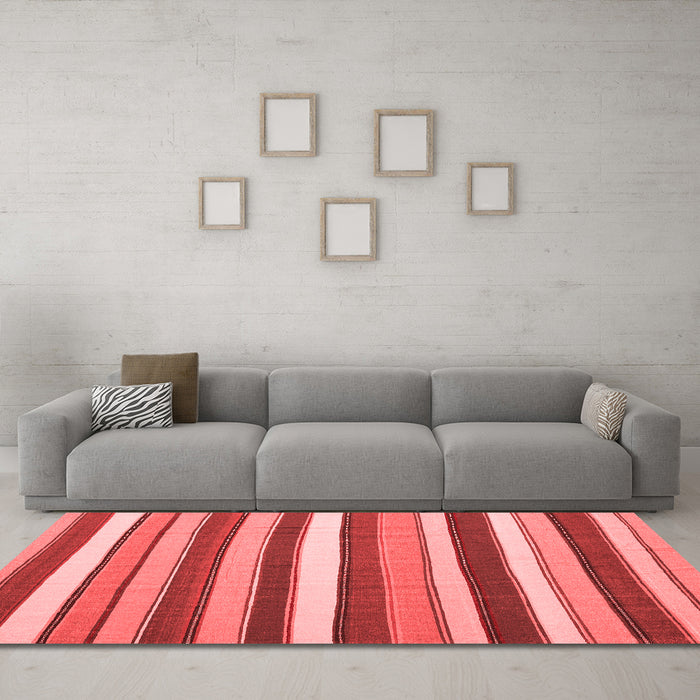 Contemporary Red Washable Rugs