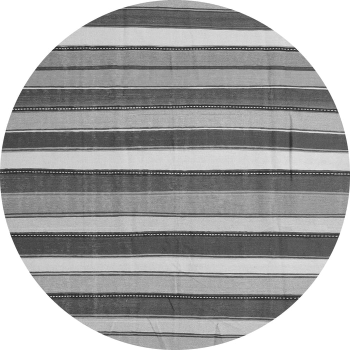 Square Abstract Gray Contemporary Rug, con1735gry