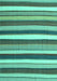 Machine Washable Abstract Turquoise Contemporary Area Rugs, wshcon1735turq