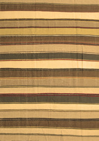 Abstract Brown Contemporary Rug, con1735brn