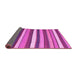 Sideview of Abstract Pink Contemporary Rug, con1735pnk